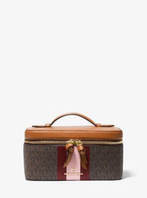 michael kors lipstick case|Medium Logo Stripe Trunk Travel Case .